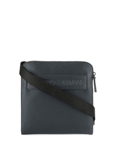 τσαντεσ messenger Armani Emporio Logo λουρακια ανδρικα μπλε μαυρα | GR07748