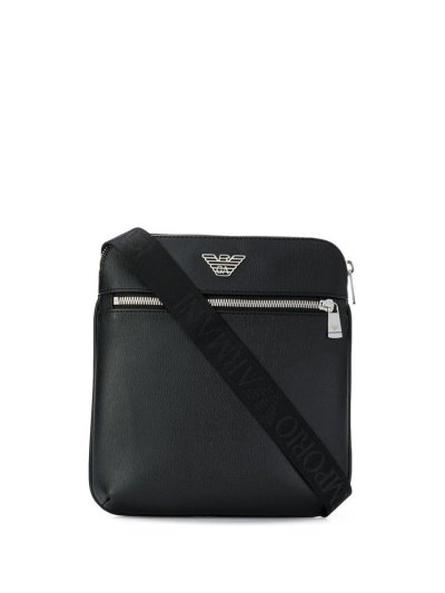 τσαντεσ messenger Armani Emporio Logo ανδρικα μαυρα | GR17519