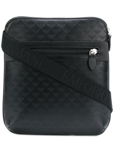 τσαντεσ messenger Armani Emporio Logo Embossed ανδρικα μαυρα | GR77374