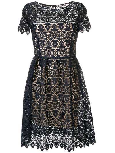 φορεμα Armani Emporio Embroidered A-line γυναικεια μπλε | GR65200