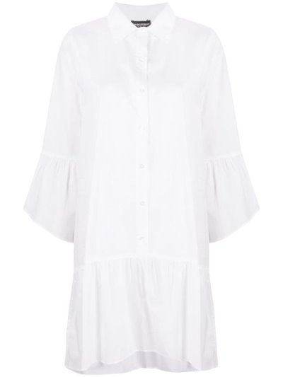 φορεμα Armani Emporio Flared Mini Shirt φορεμα γυναικεια ασπρα | GR96507