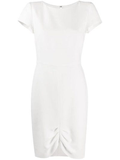 φορεμα Armani Emporio Gathered Hem Midi γυναικεια ασπρα | GR55478