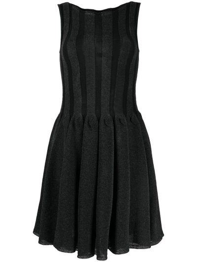 φορεμα Armani Emporio Knitted Pleated γυναικεια μαυρα | GR23732