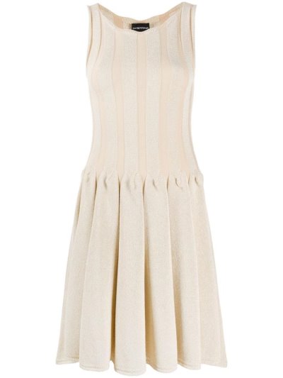 φορεμα Armani Emporio Pleated Mini γυναικεια Μπεζ | GR04936