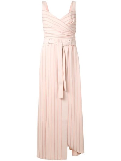 φορεμα Armani Emporio Striped Wrap γυναικεια ροζ | GR80421