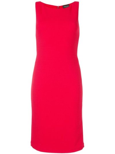 φορεμα Armani Emporio Textured Fitted γυναικεια κοκκινα | GR09234