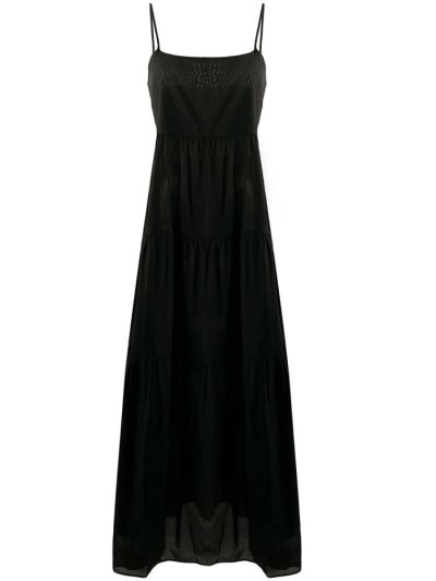 φορεμα Armani Emporio Tiered Maxi γυναικεια μαυρα | GR70559