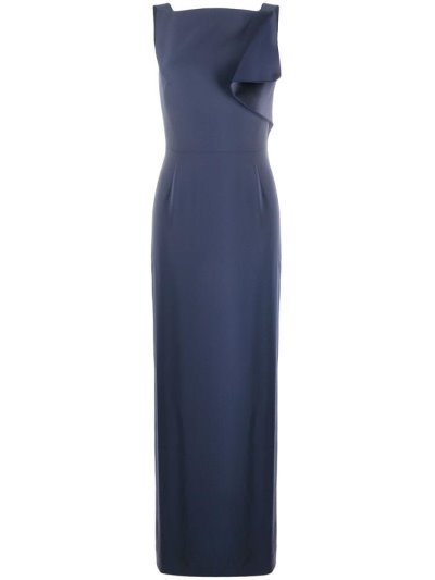 φορεμα Armani Emporio V Back Draped Detail γυναικεια μπλε | GR25810