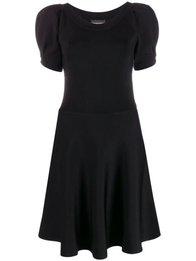 φορεμα Armani Emporio Woven Puff Sleeve γυναικεια μαυρα | GR43425