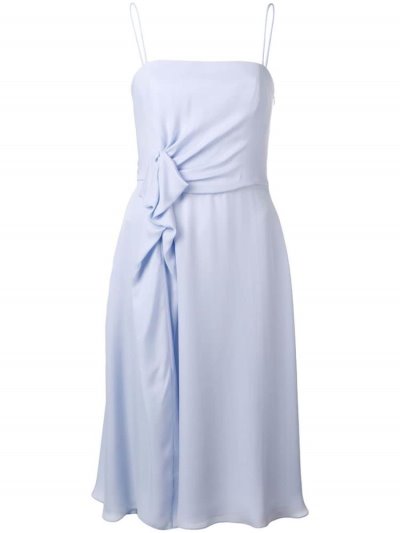 φορεμα Armani Emporio αμανικα Midi γυναικεια μπλε | GR22482