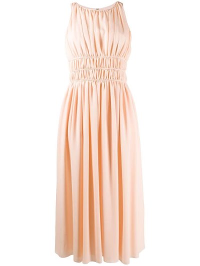 φορεμα Armani Emporio αμανικα Midi γυναικεια ροζ | GR58496