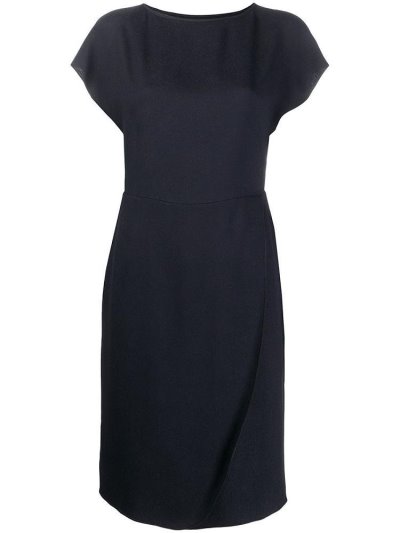 φορεμα Armani Emporio κοντο Sleeve Round Neck γυναικεια μπλε | GR08753