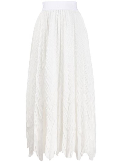 φουστεσ Armani Emporio Crinkle Effect Midi γυναικεια ασπρα | GR75731