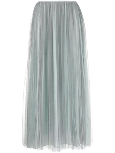 φουστεσ Armani Emporio Pleated Tulle γυναικεια γκρι | GR61155