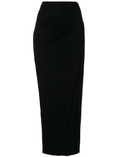φουστεσ Giorgio Armani Draped Pencil Midi γυναικεια μαυρα | GR93423