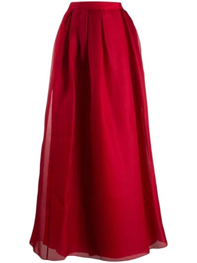 φουστεσ Giorgio Armani High Waisted A-line γυναικεια κοκκινα | GR64158