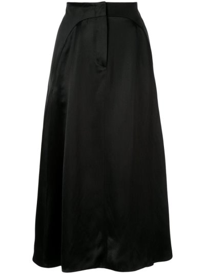 φουστεσ Giorgio Armani Satin Midi γυναικεια μαυρα | GR08813